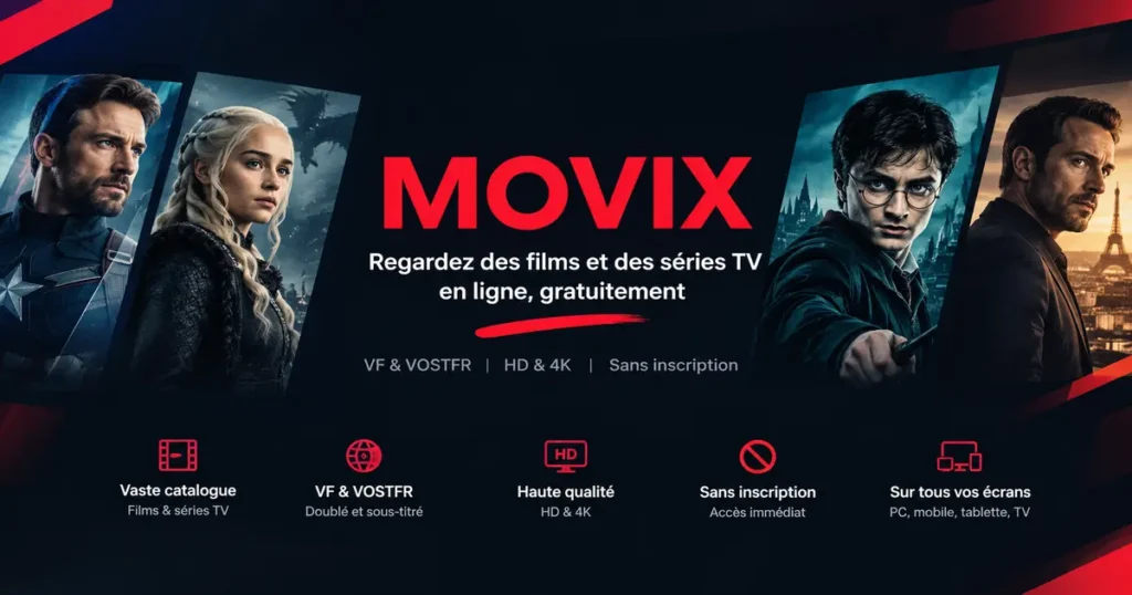 Bannière Movix – Films et séries TV en ligne gratuitement